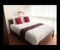 Bedroom with king size double bed, wardrobe and safe